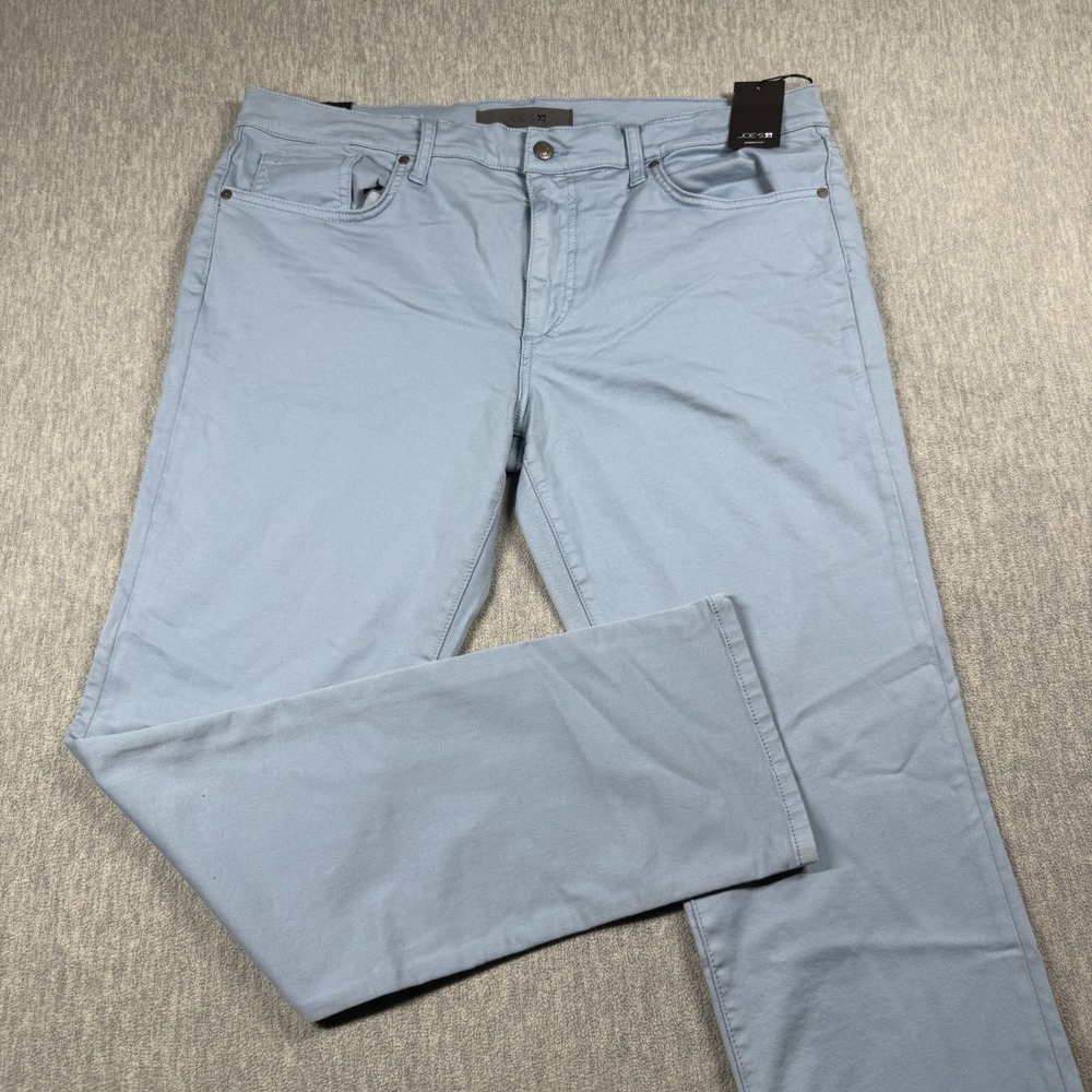 Joe's Jeans Pants Men 38x33 Light Blue Slim Fit Stretch Casual Cotton Flat Front